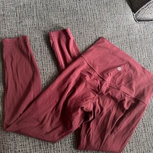 Lululemon Burgundy Leggings